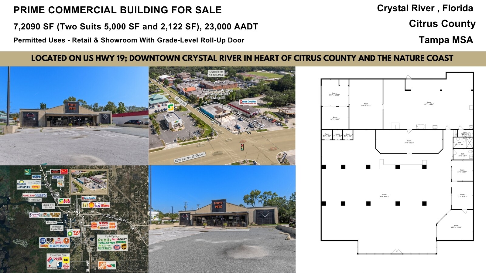669 NE Us Highway 19, Crystal River, FL à vendre Photo de l’immeuble– Image 1 sur 23