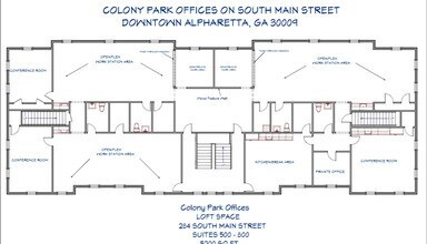 284 S Main St, Alpharetta, GA à louer Plan d’étage– Image 2 sur 14