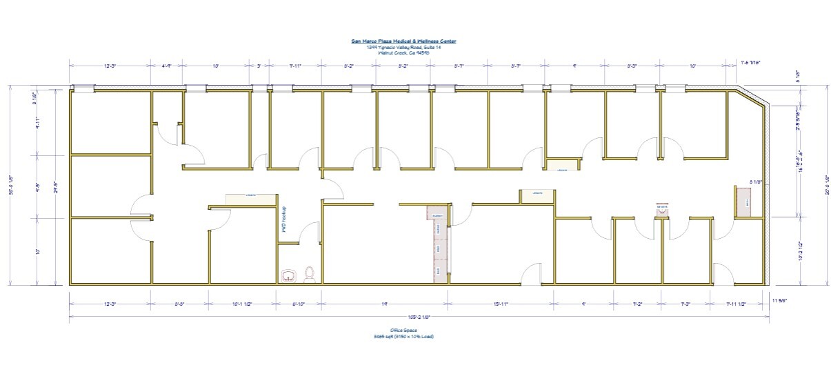 1399 Ygnacio Valley Rd, Walnut Creek, CA à louer Plan d’étage– Image 1 sur 1
