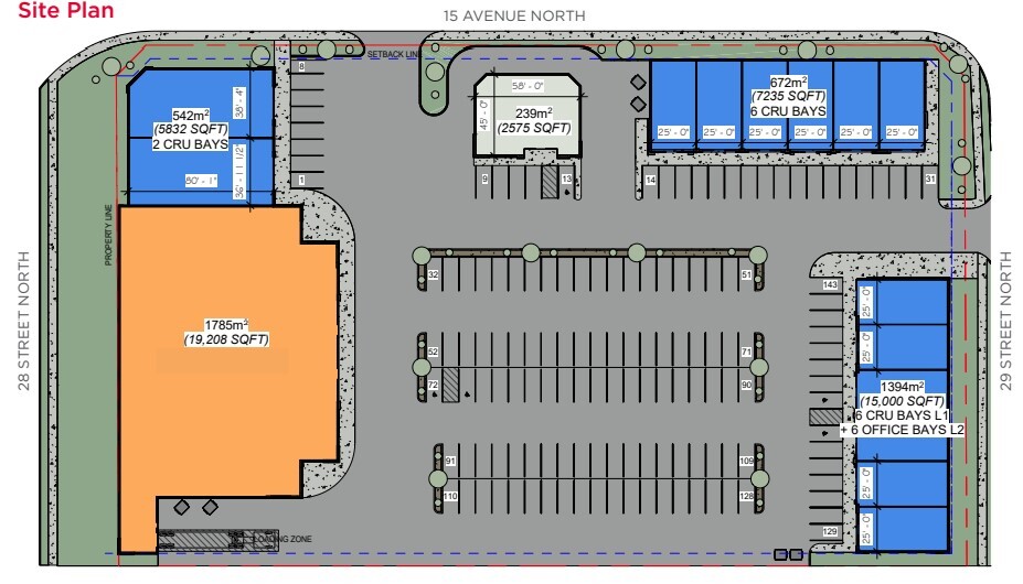 1501 29 St N, Lethbridge, AB à louer - Plan de site – Image 2 sur 3