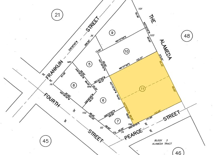 107 The Alameda, San Juan Bautista, CA à louer - Plan cadastral – Image 2 sur 4