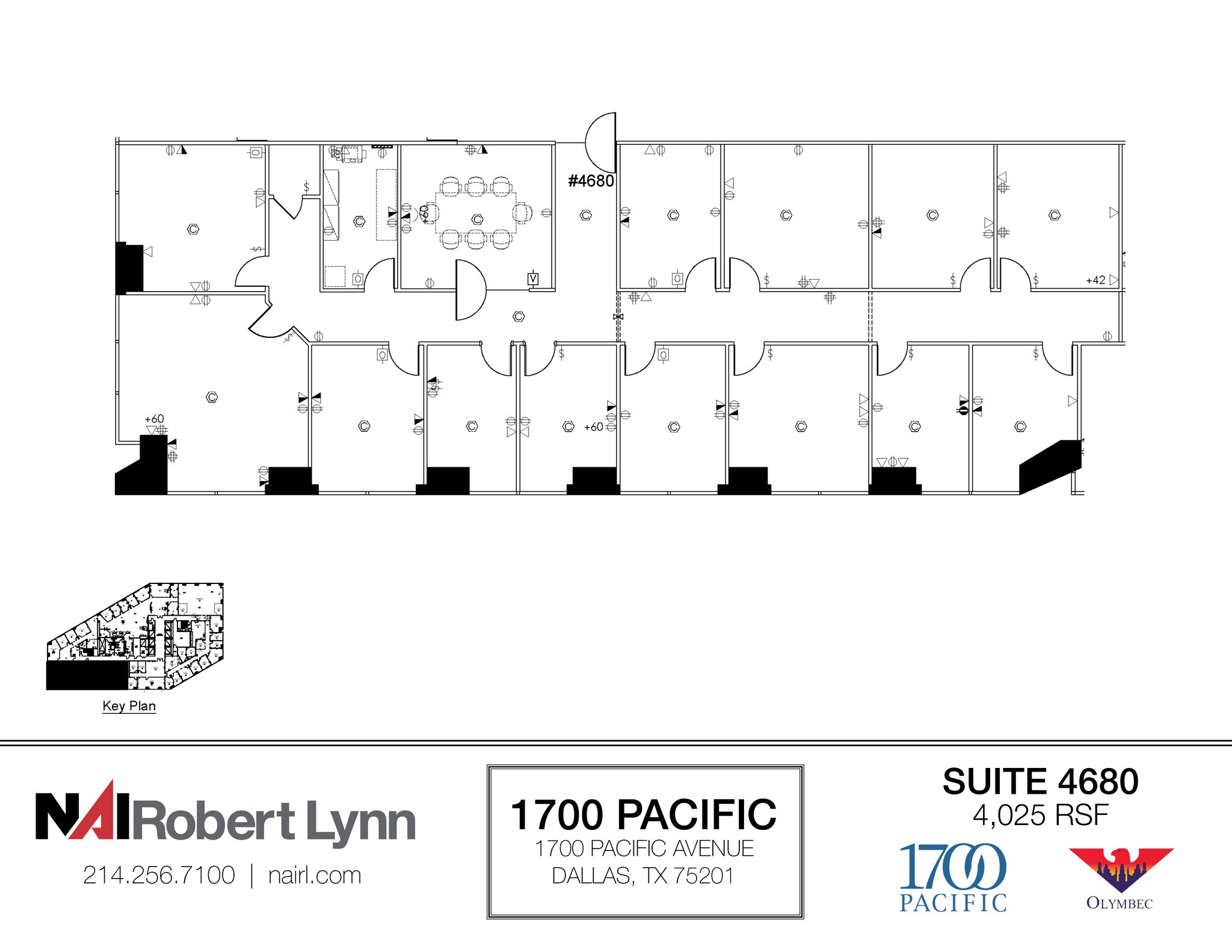 1700 Pacific Ave, Dallas, TX à louer Plan d’étage– Image 1 sur 1