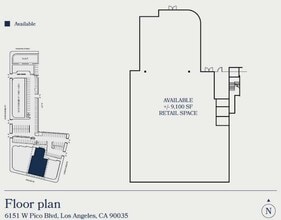 1260-1270 S La Cienega Blvd, Los Angeles, CA à louer Plan d’étage– Image 2 sur 2