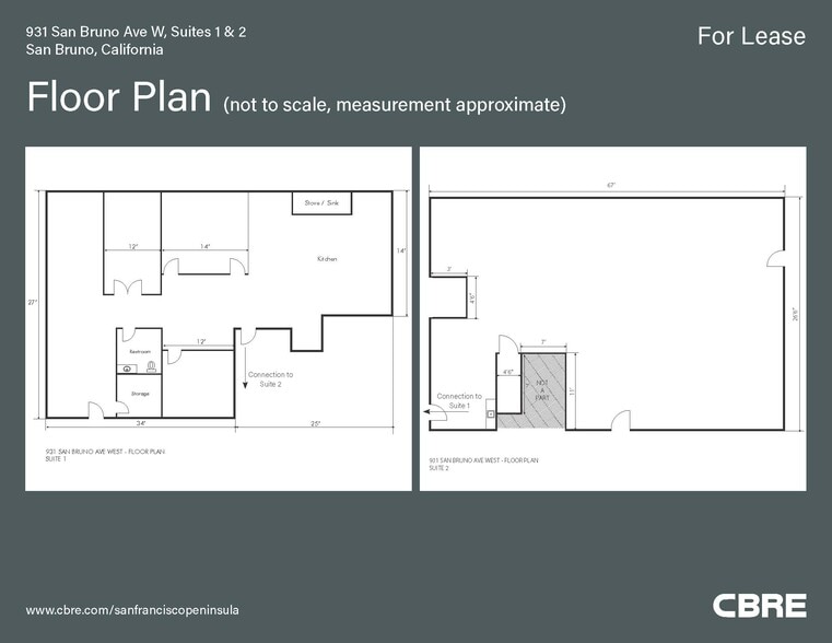 931 W San Bruno Ave, San Bruno, CA à louer - Plan d’étage – Image 2 sur 2