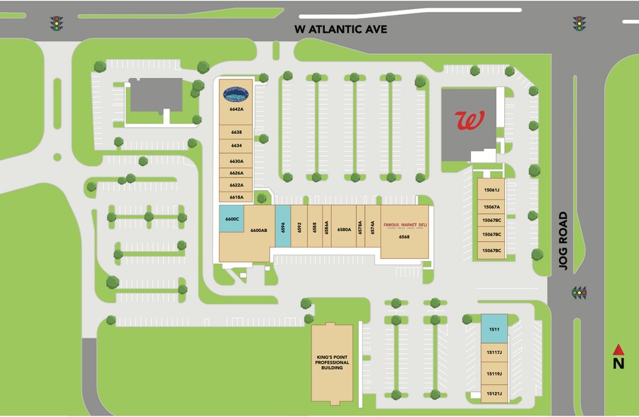 6598-6642 W Atlantic Ave, Delray Beach, FL à louer - Photo de l’immeuble – Image 2 sur 7