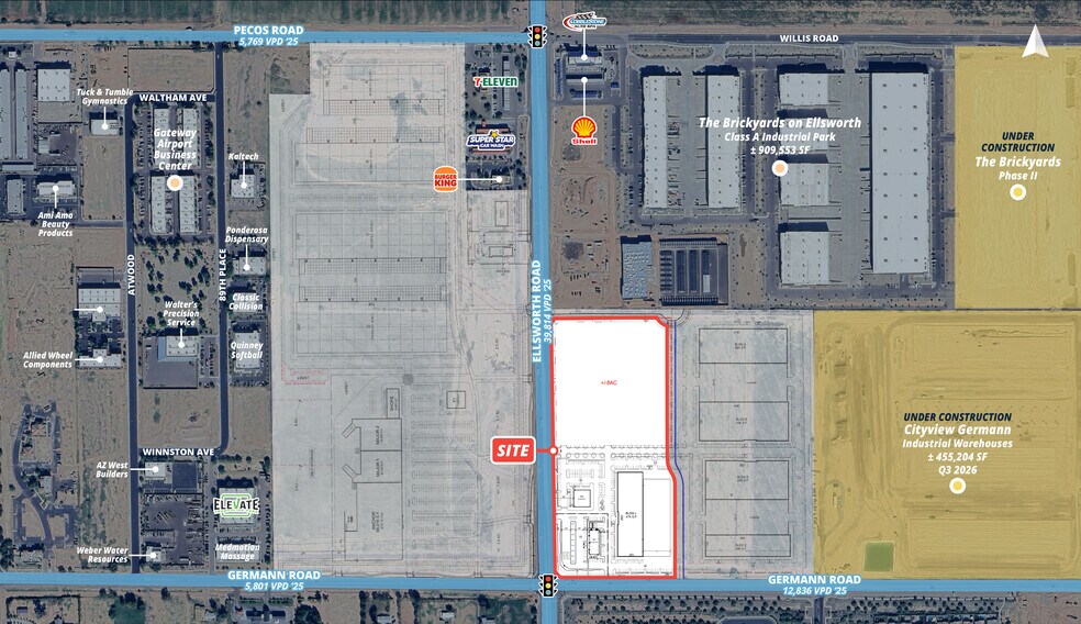 NEC Ellsworth Rd. & Germann Rd, Mesa, AZ à louer - Photo de l’immeuble – Image 1 sur 1