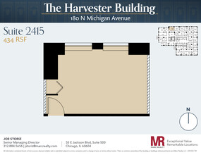 180 N Michigan Ave, Chicago, IL à louer Plan d’étage– Image 1 sur 3