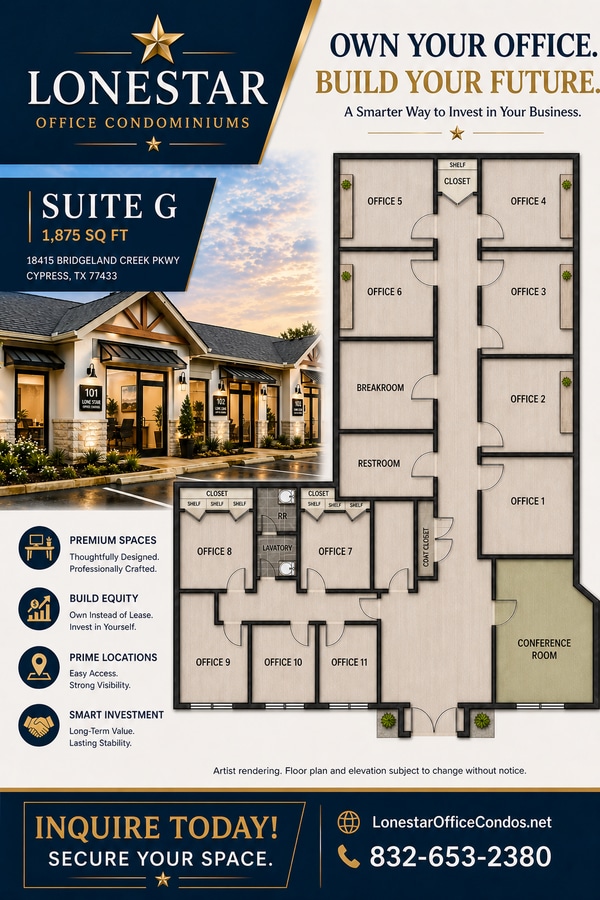 18415 Bridgeland Creek Pkwy, Cypress, TX 77433 - Lot G - - Photo intérieure - Image 1 of 1