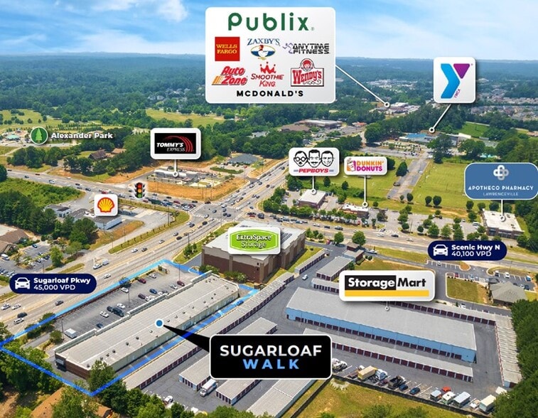 2695 Sugarloaf Pky SW, Lawrenceville, GA à louer - Aérien – Image 2 sur 5