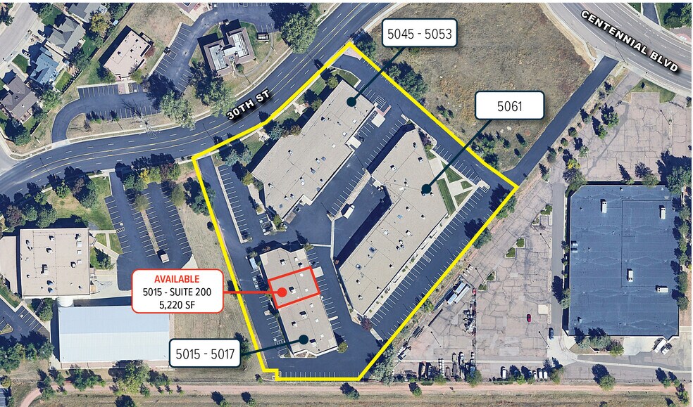 5045-5053 N 30th St, Colorado Springs, CO à louer - Aérien – Image 2 sur 15