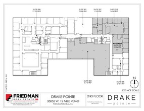 35055 W 12 Mile Rd, Farmington Hills, MI à louer Plan d’étage– Image 1 sur 1