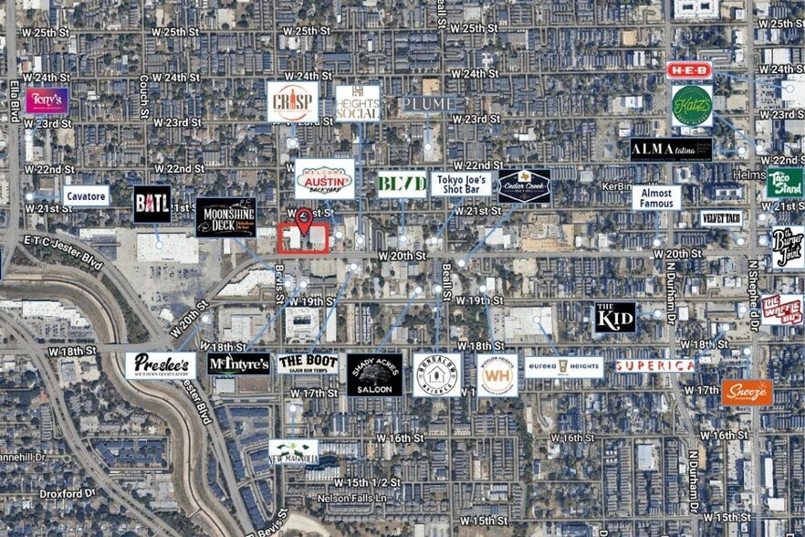 1239 W. 20th St. & 1225 W. 20th St, Houston, TX à vendre - Aérien – Image 3 sur 8