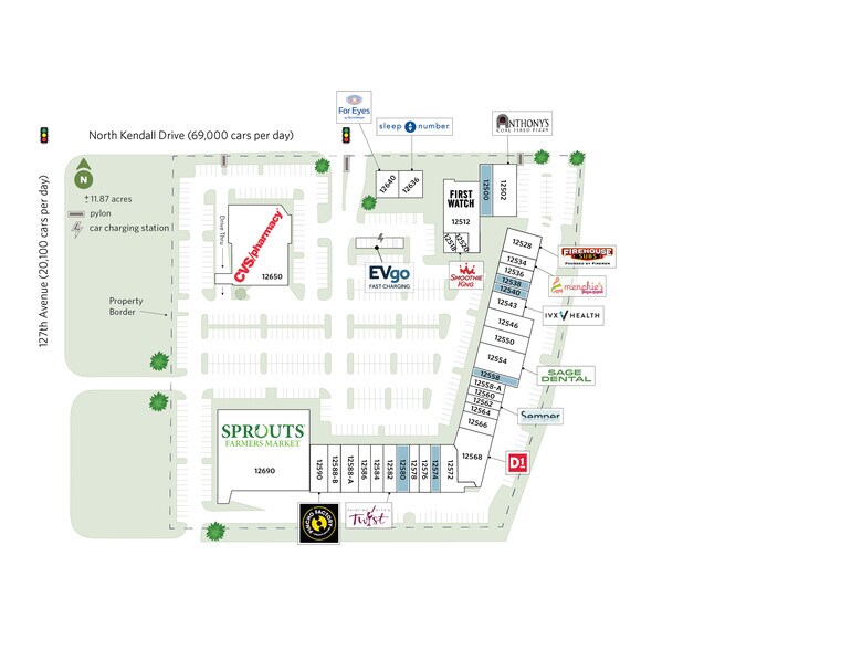 12500-12650 SW 88th St, Miami, FL à louer - Plan de site – Image 2 sur 15