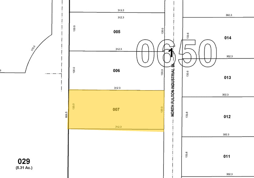 11450 N Fulton Industrial Blvd, Alpharetta, GA à louer - Plan cadastral – Image 2 sur 6