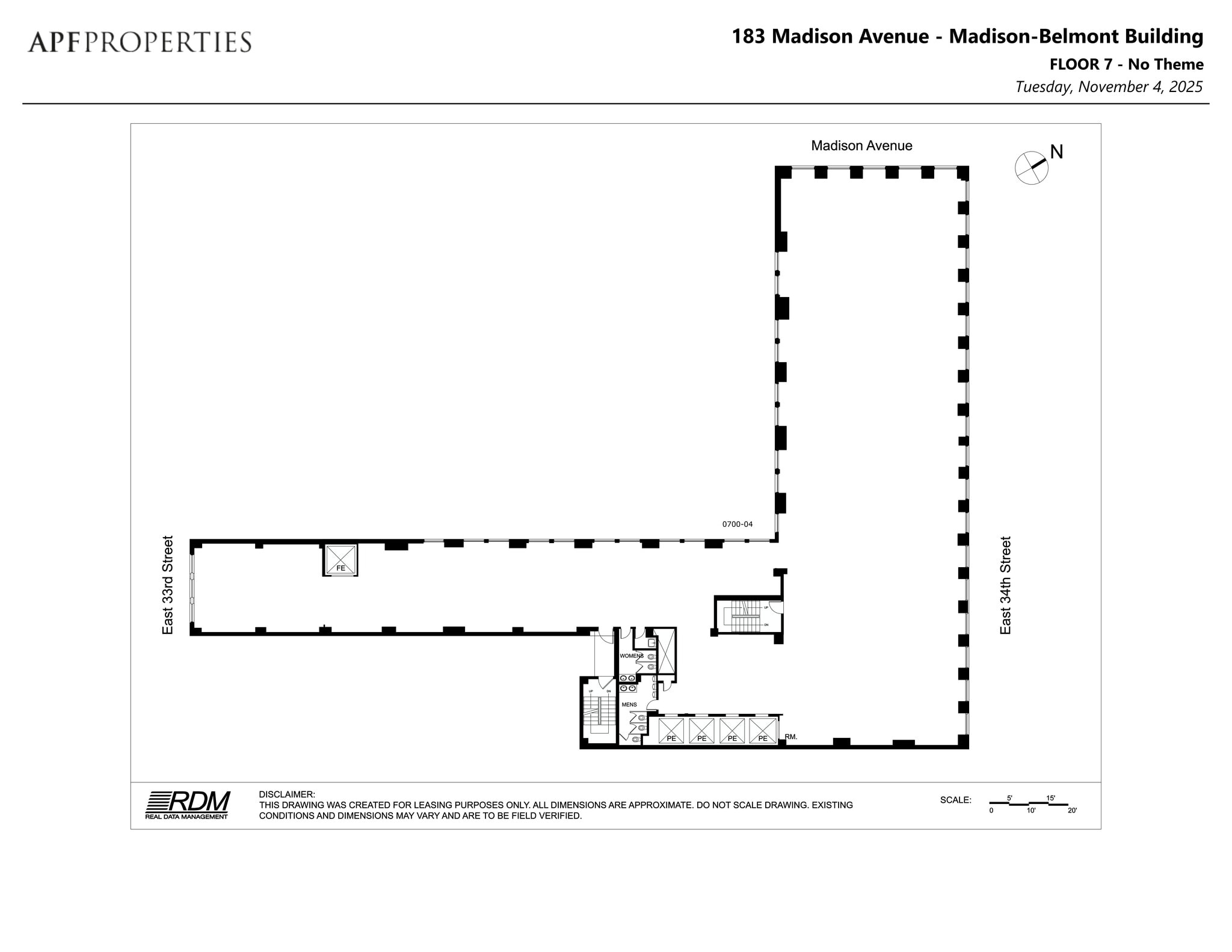 183 Madison Ave, New York, NY à louer Plan de site– Image 1 sur 7