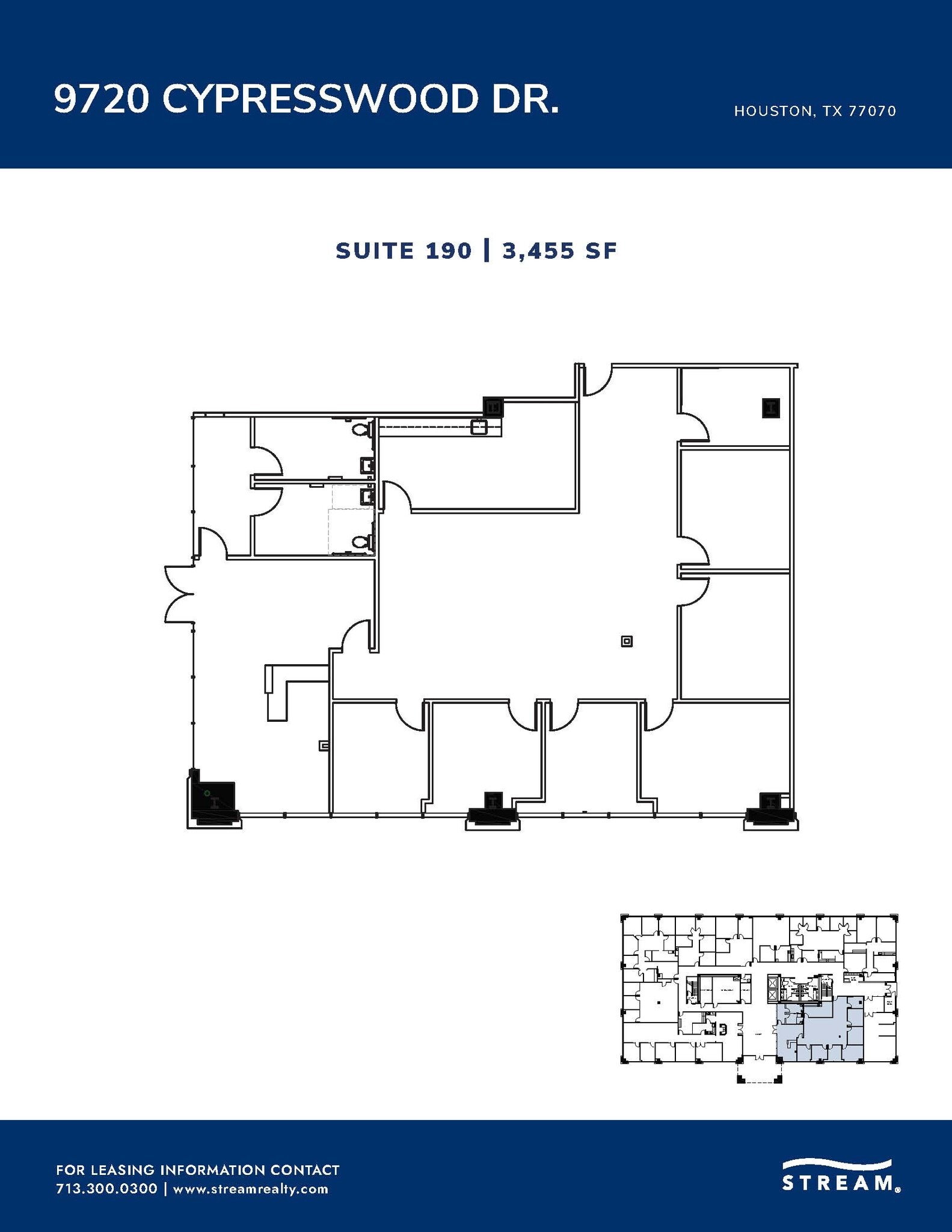9720 Cypresswood Dr, Houston, TX à louer Plan d’étage– Image 1 sur 1