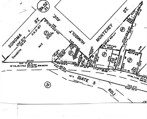 55-75 Gate 5 Rd, Sausalito, CA à louer - Plan cadastral – Image 2 sur 7