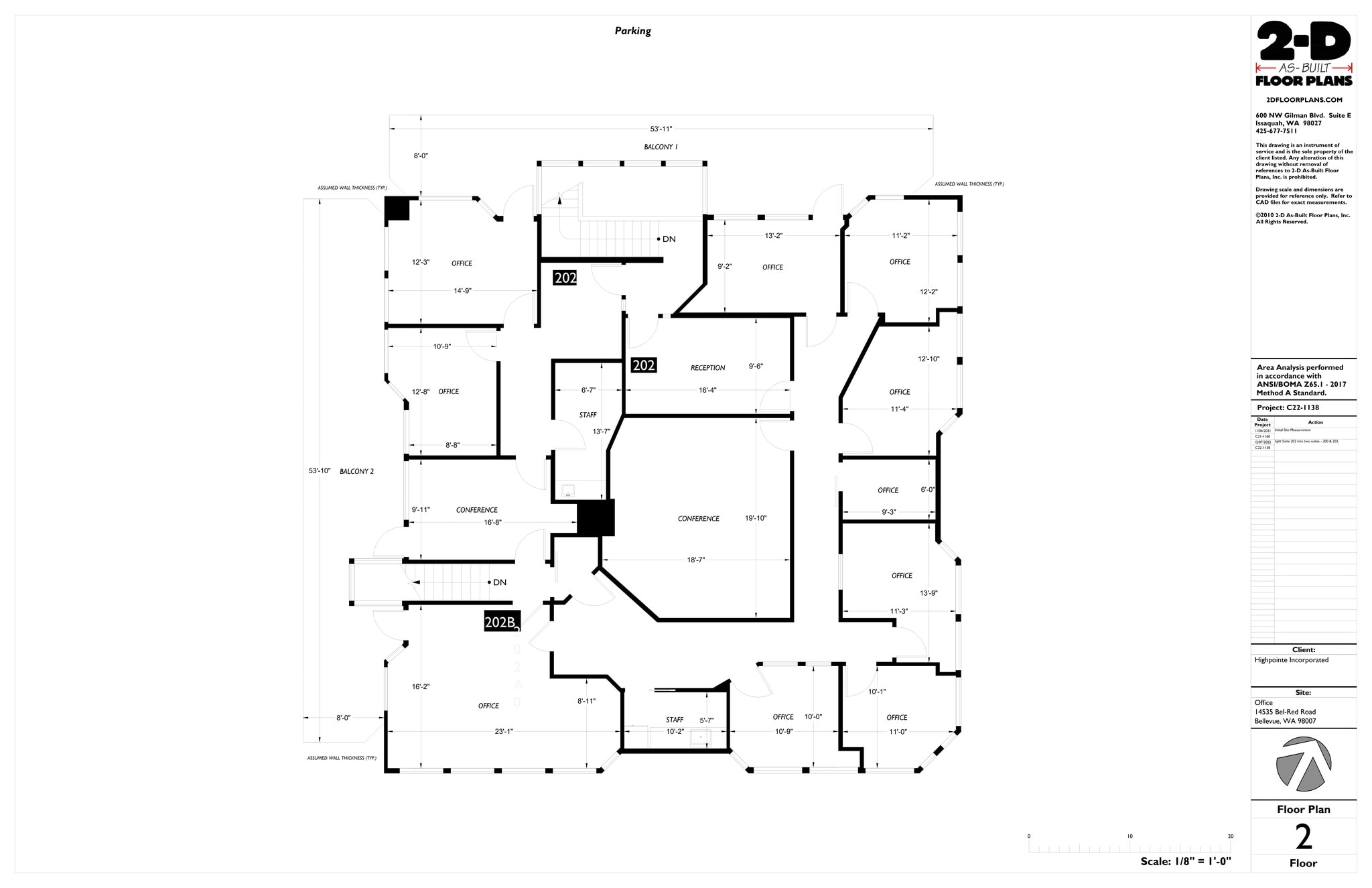 14535 NE Bel Red Rd, Bellevue, WA à louer Plan de site– Image 1 sur 1