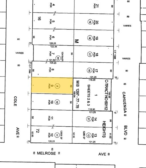 716 Cole Ave, Los Angeles, CA à vendre - Plan cadastral – Image 3 sur 3