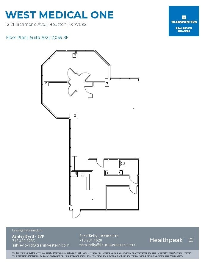 12121 Richmond Ave, Houston, TX à louer Plan d’étage– Image 1 sur 2