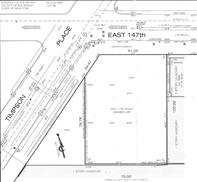 860 E 147 St, Bronx, NY à vendre - Plan cadastral – Image 2 sur 6