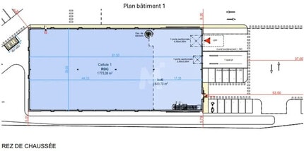 Local d’activités dans Wissous à louer Plan d’étage– Image 1 sur 3