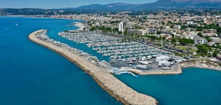 Saint-Laurent-du-Var - Vue aérienne  vue de carte