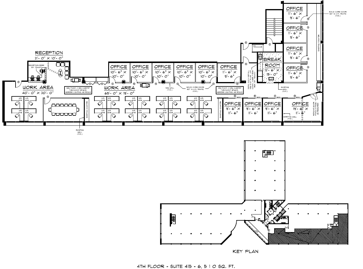 500 College Rd E, Princeton, NJ à louer Plan d’étage– Image 1 sur 1