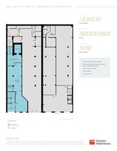 445-447 Sutter St, San Francisco, CA à louer Plan d’étage– Image 2 sur 2