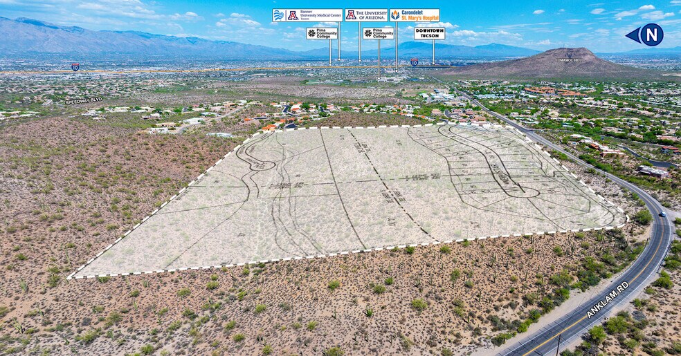 W NWC of Anklam Rd and Greasewood Rd, Tucson, AZ à vendre - Aérien – Image 3 sur 5