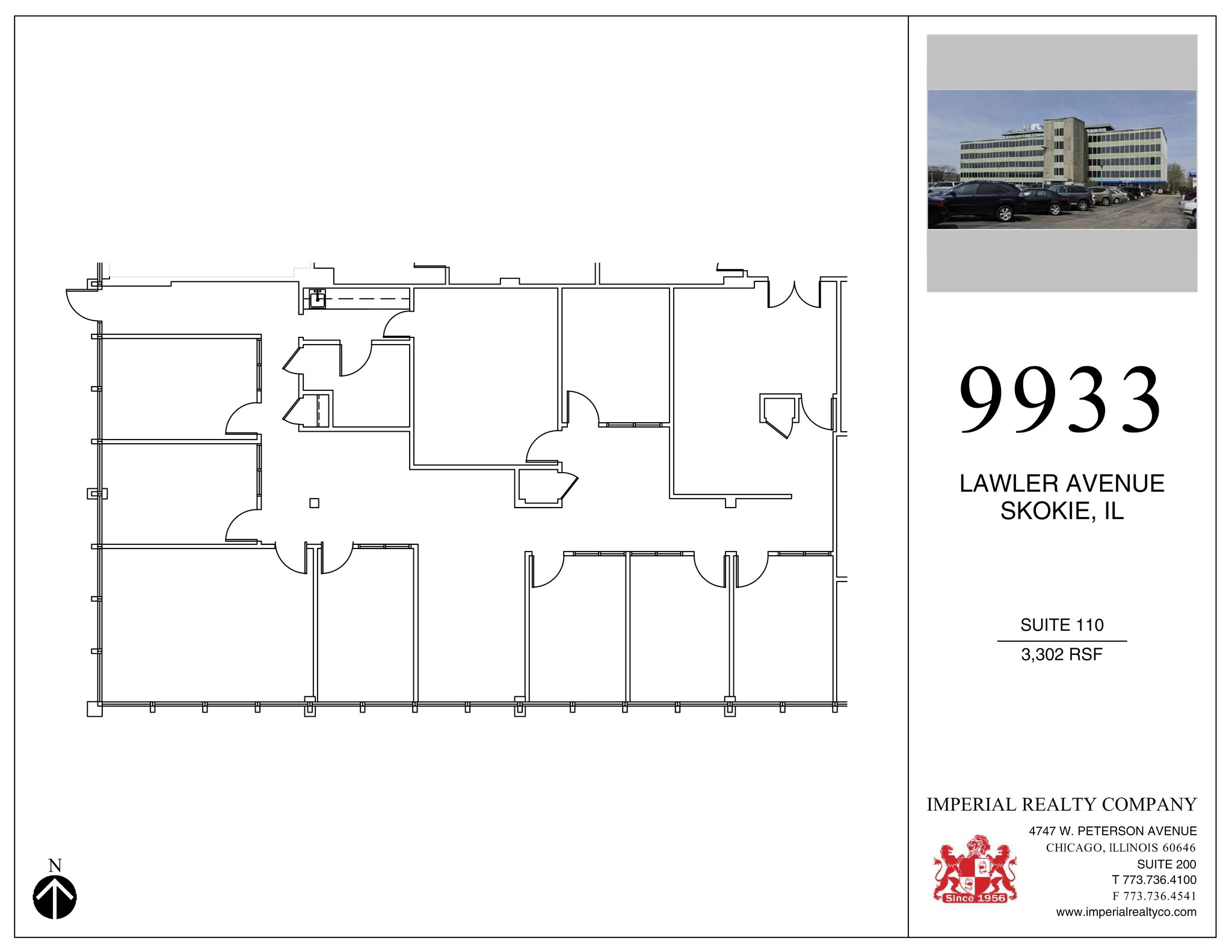 9933 Lawler Ave, Skokie, IL à louer Plan de site– Image 1 sur 2