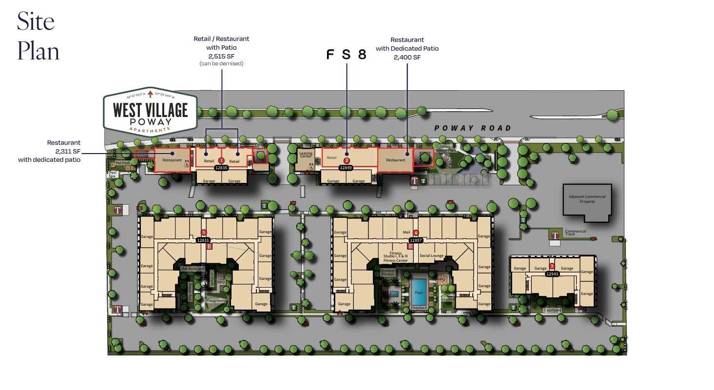 12849 Poway Rd, Poway, CA à louer Plan de site– Image 1 sur 1