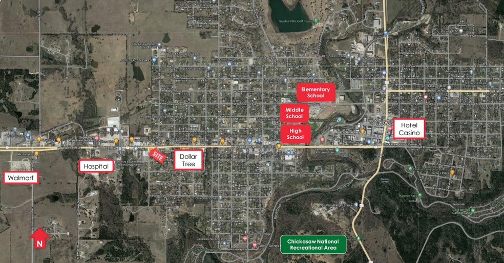 1215 W Broadway Ave, Sulphur, OK à vendre - Aérien – Image 3 sur 9