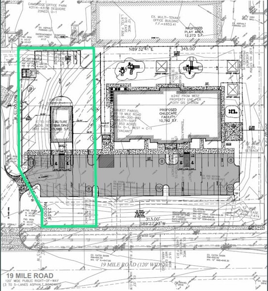 1999 19 Mile Rd, Sterling Heights, MI à vendre - Plan de site – Image 3 sur 3