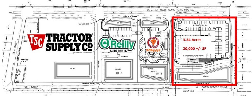 130 SW 3rd St, Williston, FL à vendre - Plan de site – Image 2 sur 2
