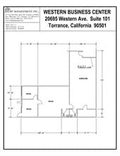 20695 S Western Ave, Torrance, CA à louer Plan d’étage– Image 1 sur 1
