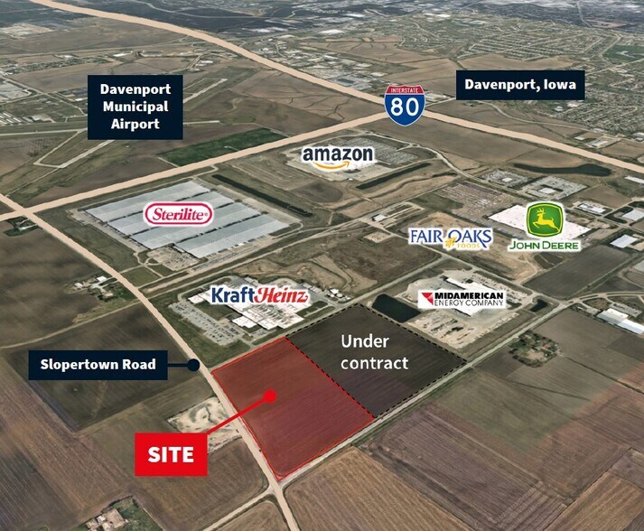 2400 Slopertown Rd, Davenport, IA à louer - Aérien – Image 2 sur 2