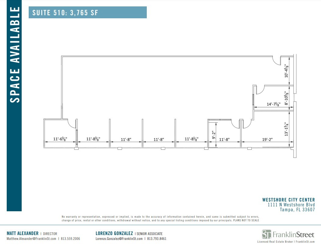 1111 N Westshore Blvd, Tampa, FL à louer Plan d’étage– Image 1 sur 1