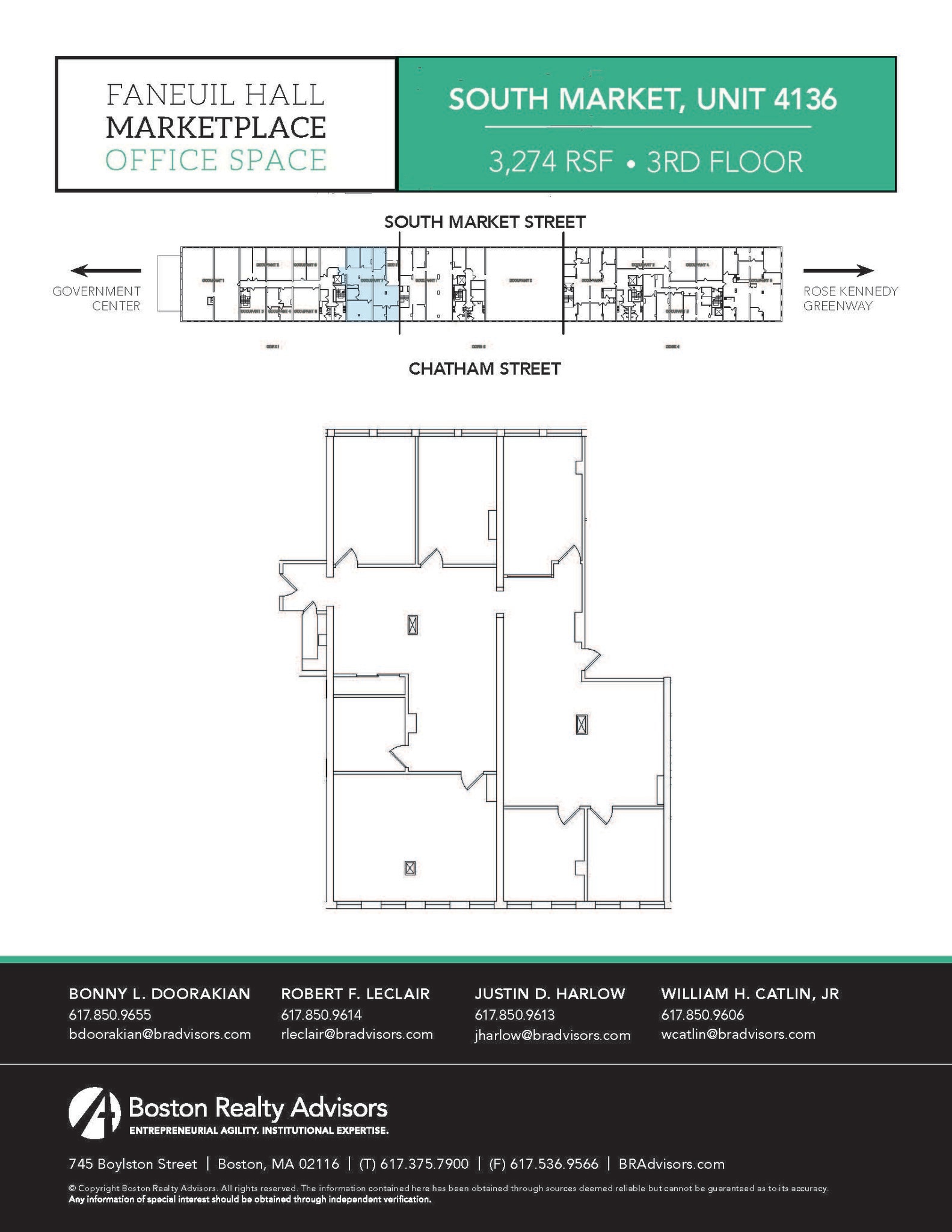 4 S Faneuil Hall Market Pl, Boston, MA à louer Plan d’étage– Image 1 sur 1