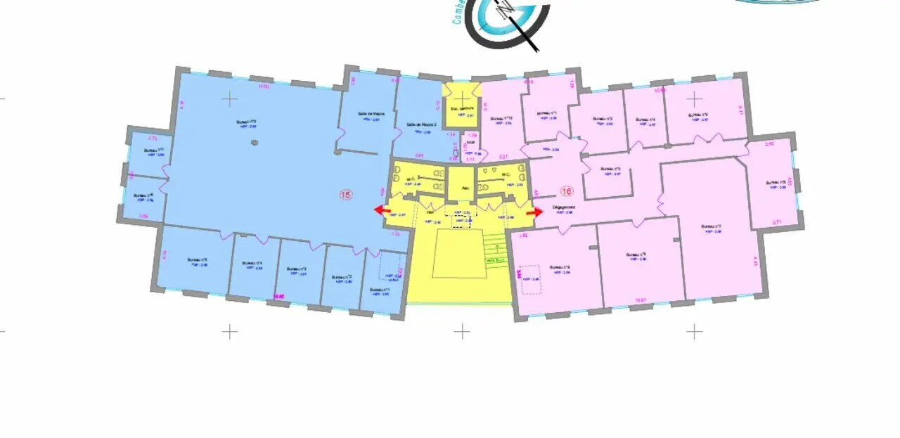 Bureau dans Dardilly à vendre Plan d’étage– Image 1 sur 11