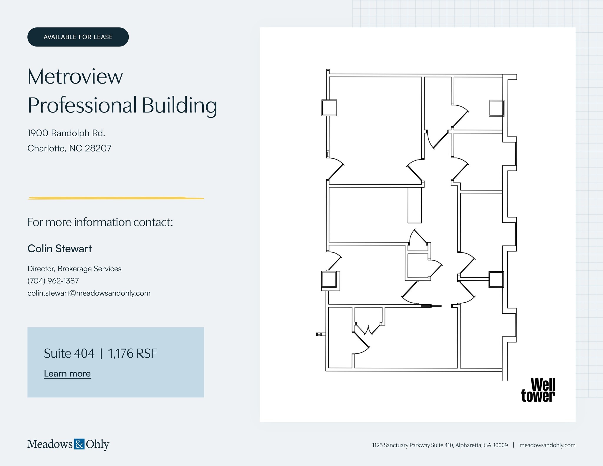 1900 Randolph Rd, Charlotte, NC à louer Plan de site– Image 1 sur 2