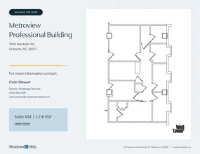 1900 Randolph Rd, Charlotte, NC à louer Plan de site– Image 1 sur 2