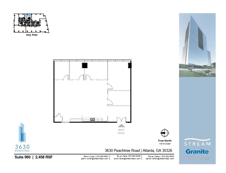 3630 Peachtree Rd NE, Atlanta, GA à louer Plan d’étage– Image 1 sur 1