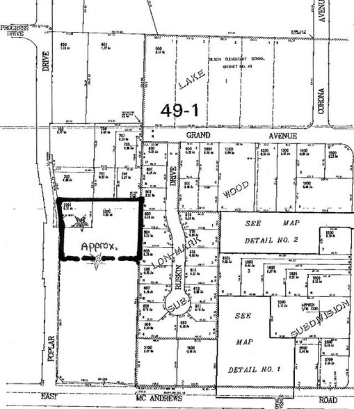 1370 Poplar Dr, Medford, OR à vendre - Plan cadastral – Image 2 sur 3