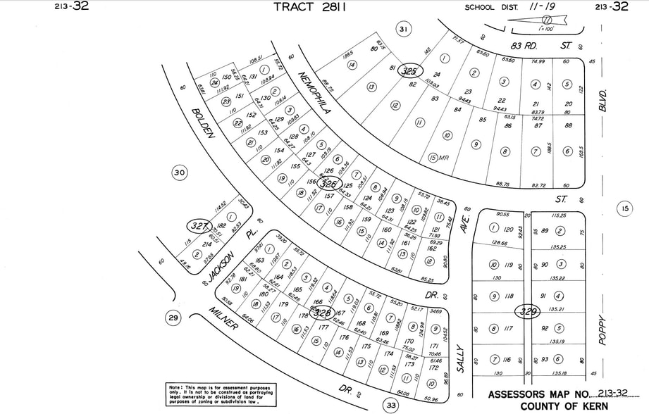 213-328-09-00-8 Bolden, California City, CA à vendre - Plan cadastral – Image 2 sur 2