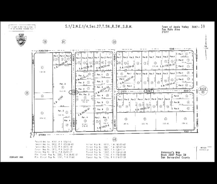 000 Central Road, Apple Valley, CA à vendre - Plan cadastral – Image 3 sur 3