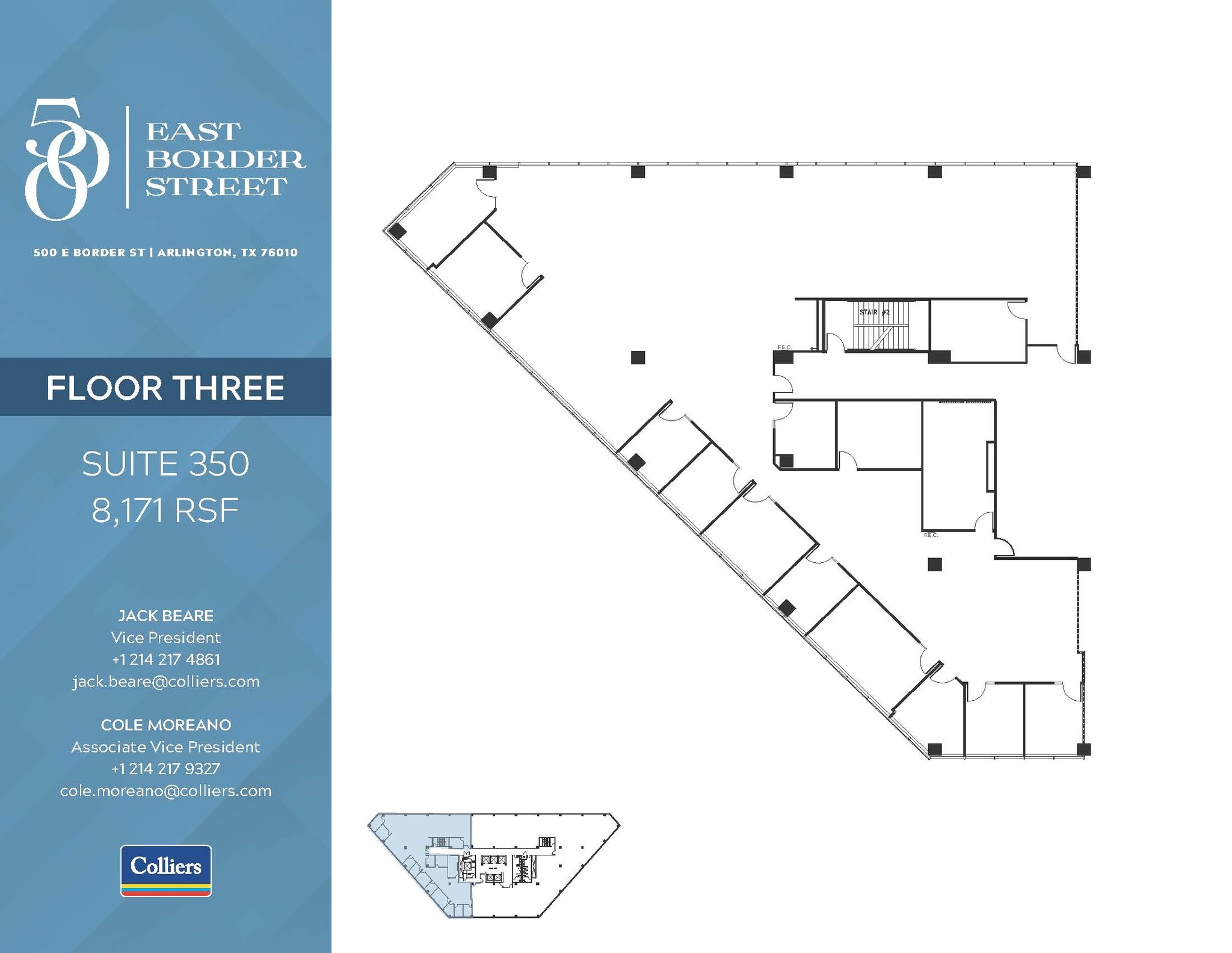 500 E Border St, Arlington, TX à louer Plan d’étage– Image 1 sur 1