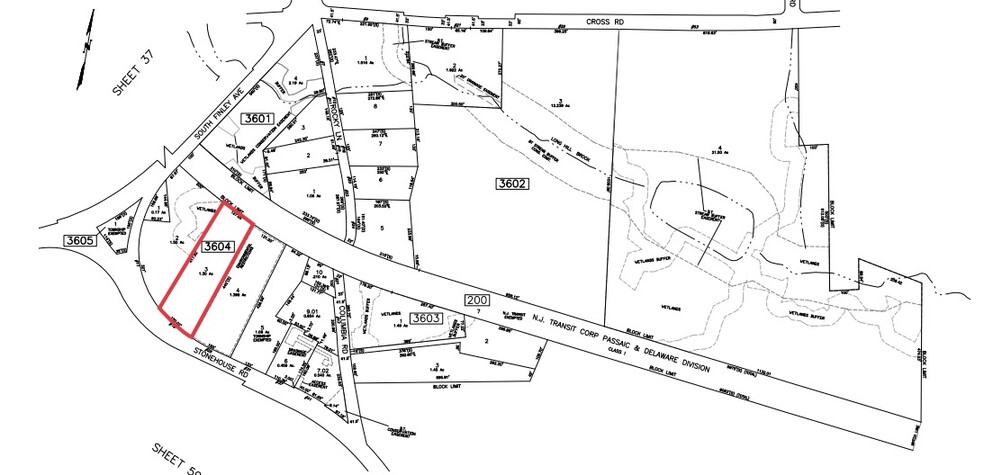 19 Stonehouse Rd, Basking Ridge, NJ à louer - Plan cadastral – Image 2 sur 2