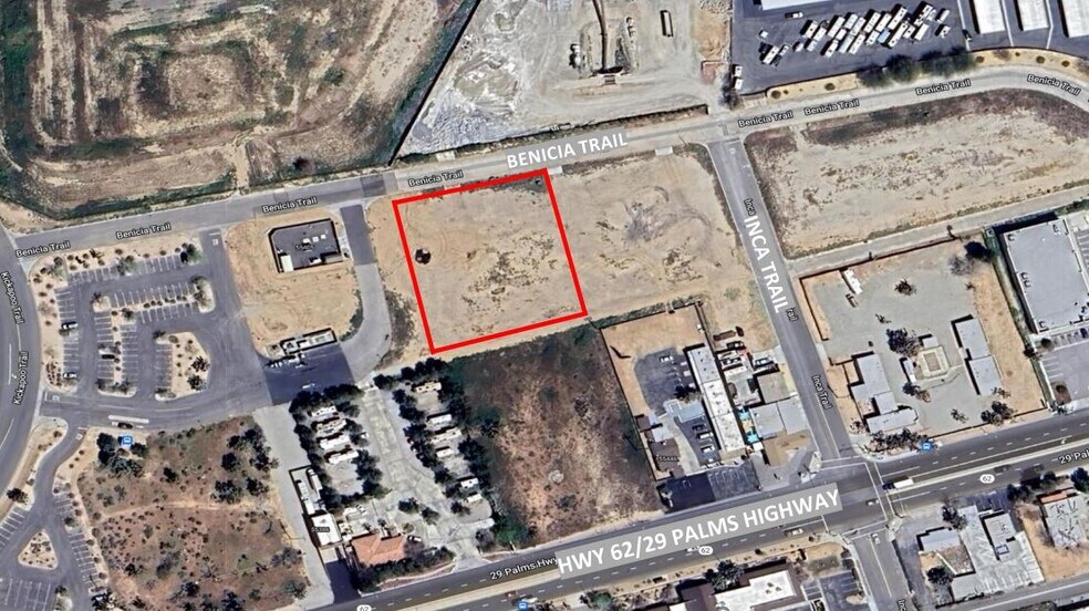Benicia Trl, Yucca Valley, CA à vendre - Aérien – Image 3 sur 3