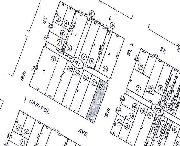 1831 Capitol Ave, Sacramento, CA à louer - Plan cadastral – Image 2 sur 4